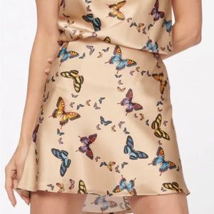 NWT CAMI NYC AVIVA MINI SKIRT IN BUTTERFLY EFFECT IN XS